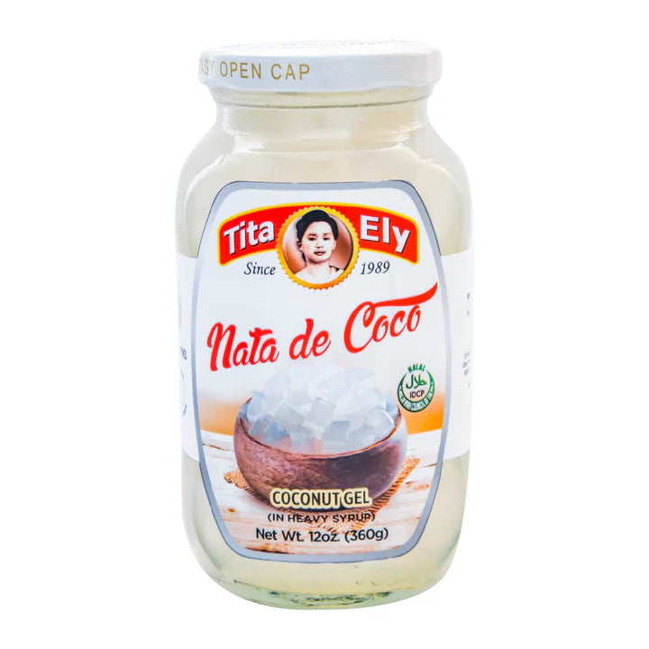 Tita Ely Nata de Coco Coconut Gel in Heavy Syrup White 12oz