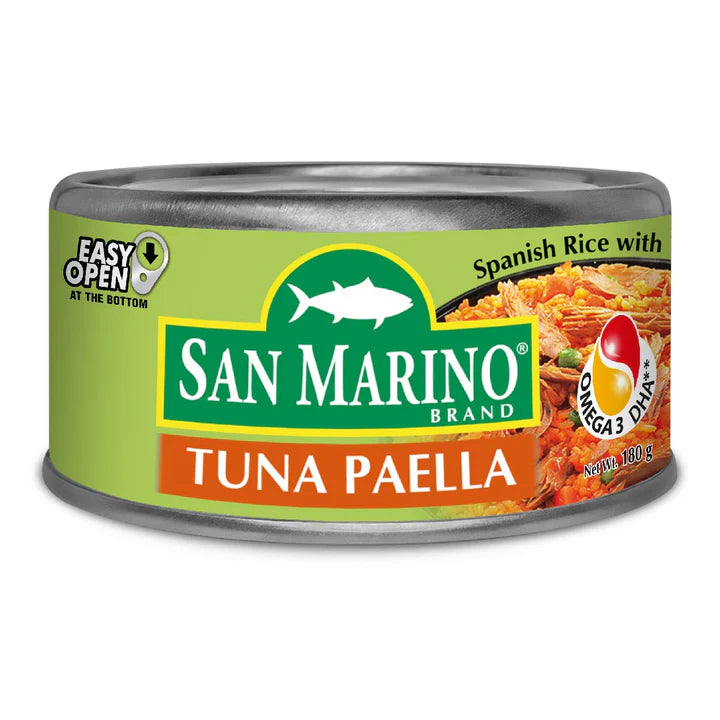San Marino Tuna Paella with Spanish Rice Easy Open Can 180g