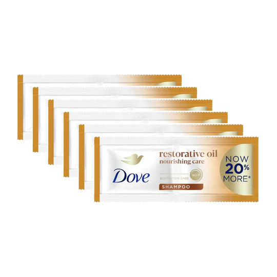 Dove Shampoo Restorative Oil Nourishing Care Gold 6x12ml