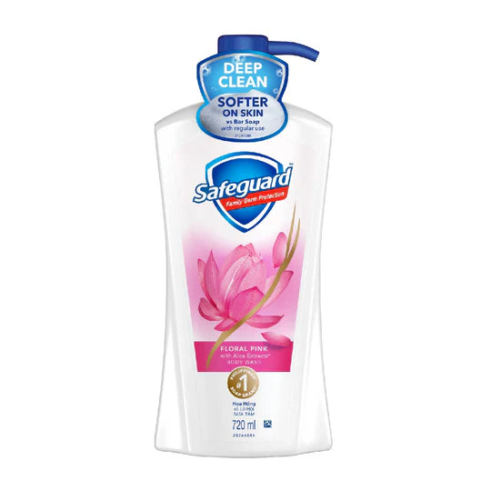 Safeguard Body Wash Floral Pink with Aloe Extracts Pump 720ml