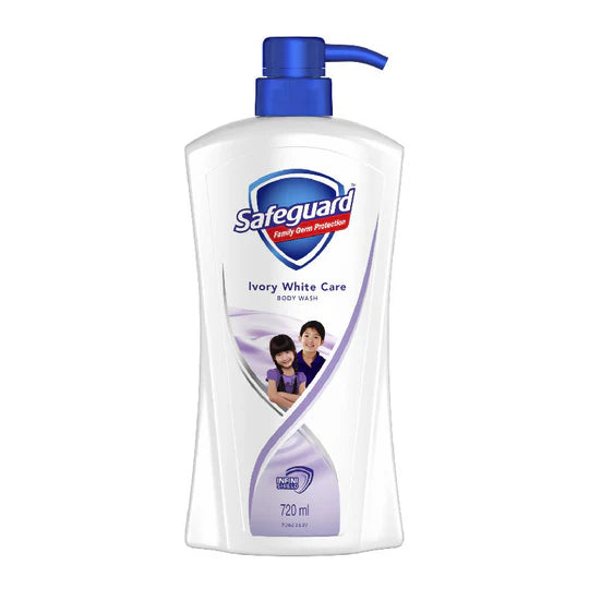 Safeguard Body Wash Ivory White Care 720ml Pump