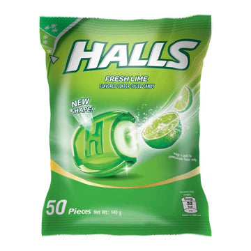 Halls Fresh Lime Candy 50s