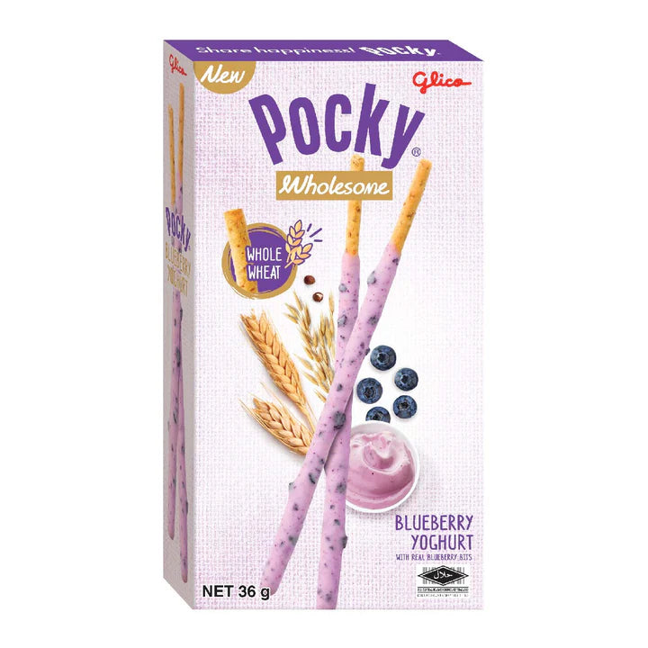 Glico Pocky Wholesome Blueberry Yogurt Biscuit Sticks 36g