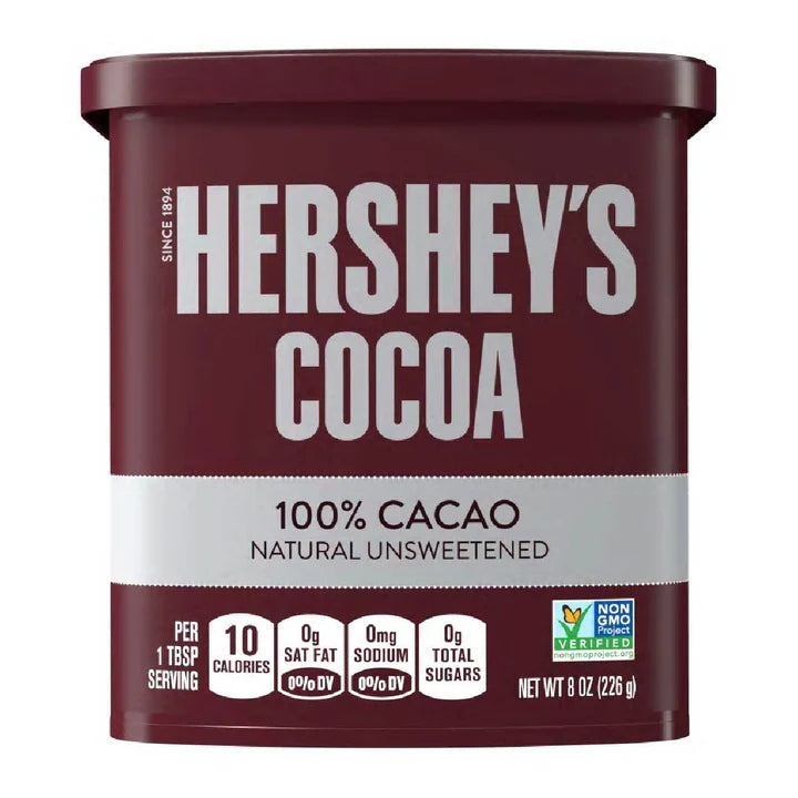 Hershey's Cocoa 100% Cacao Natural Unsweetened Powder 8oz