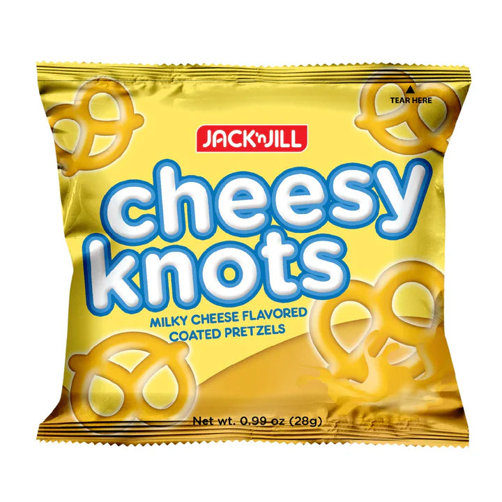 Jack n Jill Pretzels Cheesy Knots Biscuits 28g