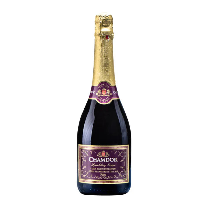 Chamdor Alcohol Free Sparkling Red Grape Juice 750ml