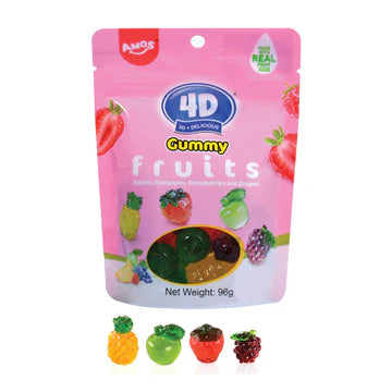 Amos 4D Gummy Fruits 96g