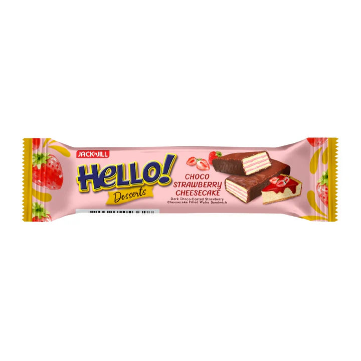 Hello Desserts Choco Strawberry Cheesecake Wafer Sandwich 14.8g