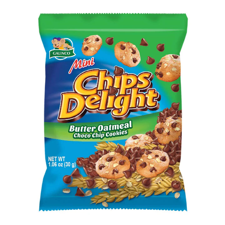 Chips Delight Mini Butter Oatmeal Chocolate Chip Cookies 30g
