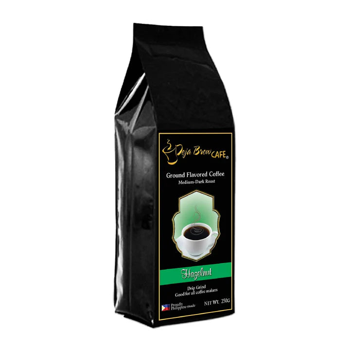 Deja Brew Cafe Ground Coffee Hazelnut Drip Grind 250g