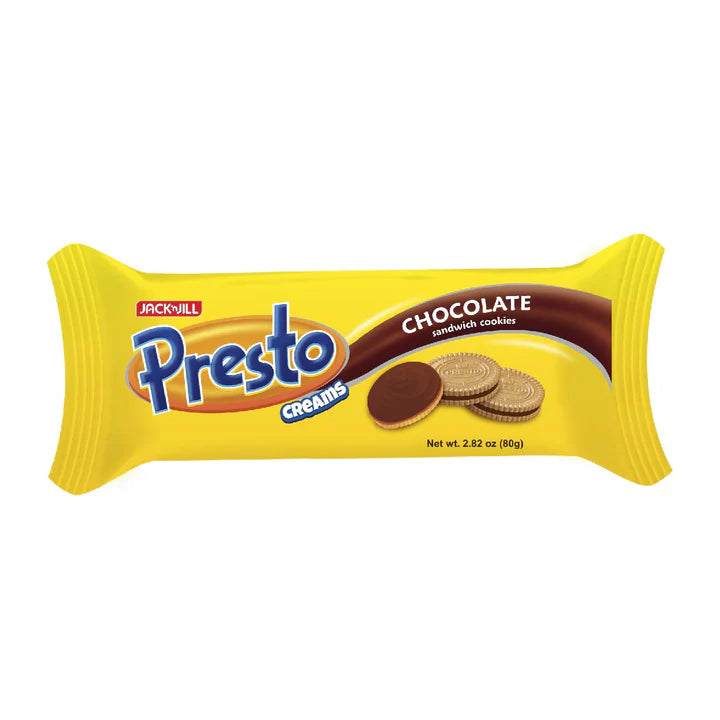 Presto Creams Chocolate Sandwich Cookies 80g