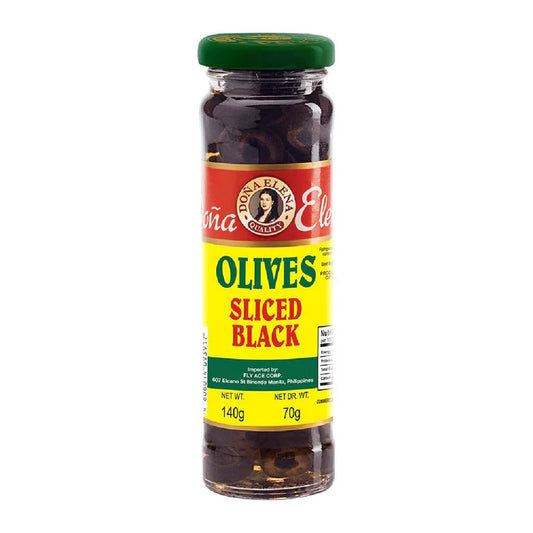 Dona Elena Sliced Black Olives 140g