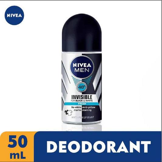 Nivea Men Deodorant Roll On Black & White Fresh 50ml