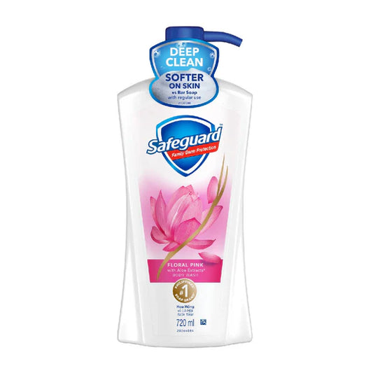 Safeguard Body Wash Floral Pink with Aloe Extracts Pump 720ml