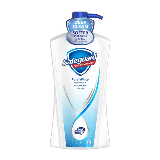 Safeguard Body Wash Pure White 1L Pump