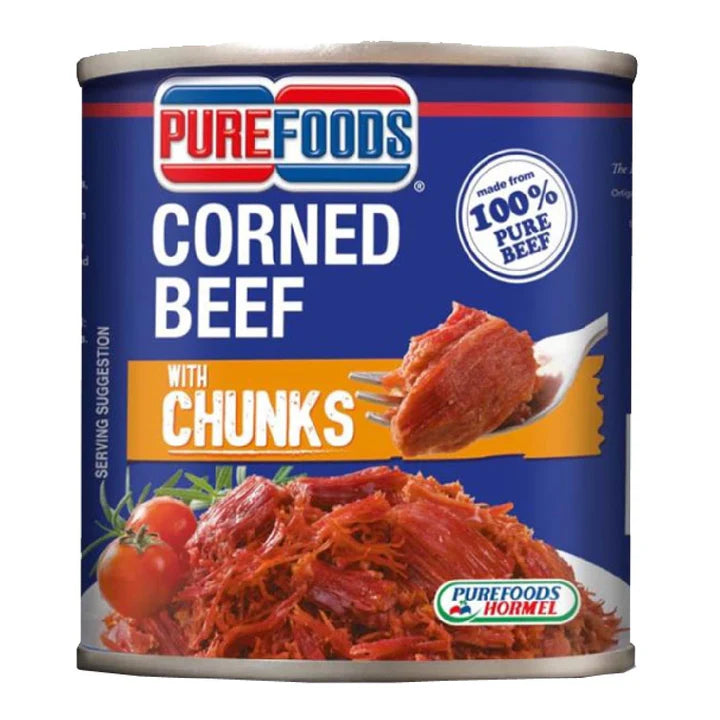 Purefoods Corned Beef with Chunks 100% Pure Beef 380g
