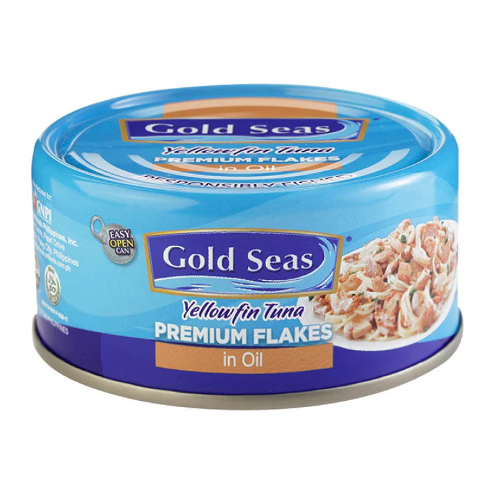 Gold Seas Yellowfin Tuna Premium Flakes in Oil Easy Open Can 170g