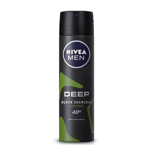 Nivea Men Deodorant Spray Deep Black Charcoal Amazonia 150ml