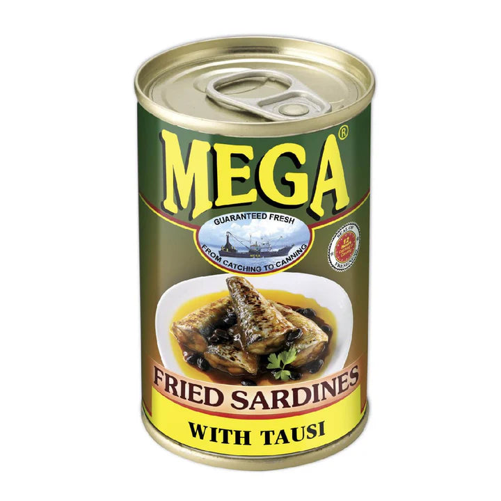 Mega Fried Sardines with Tausi Easy Open 155g