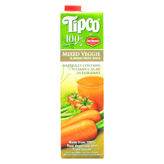 Tipco 100% Mixed Veggie & Mixed Fruit Juice 1L