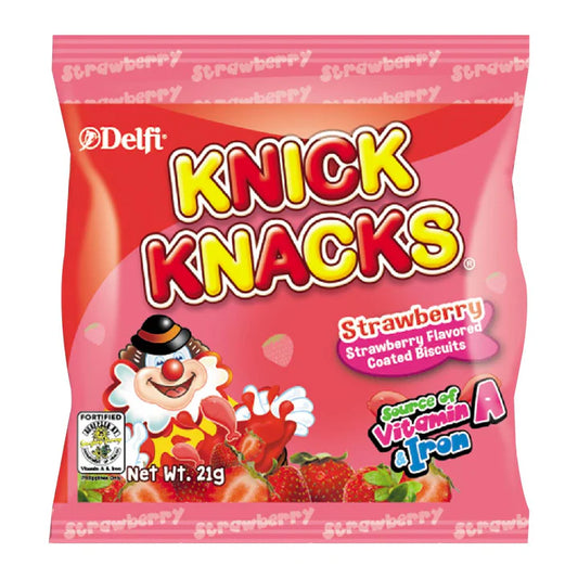 Knick Knacks Strawberry Biscuits 21g