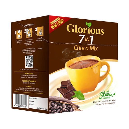 Glorious 7in1 Choco Mix with Stevia 10x24g