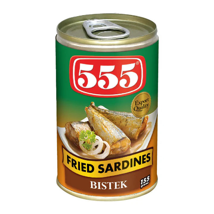 555 Fried Sardines Bistek Easy Open 155g
