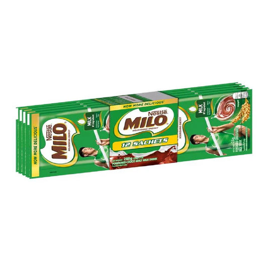 Milo Powdered Choco Malt Milk Drink 12x24g