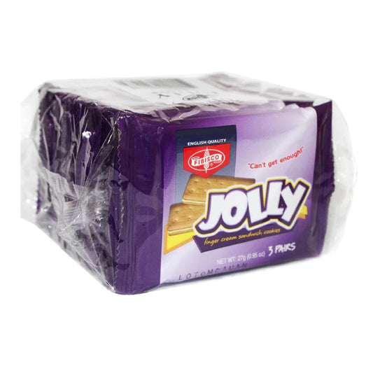 Fibisco Jolly Finger Cream Sandwich Cookies 10s