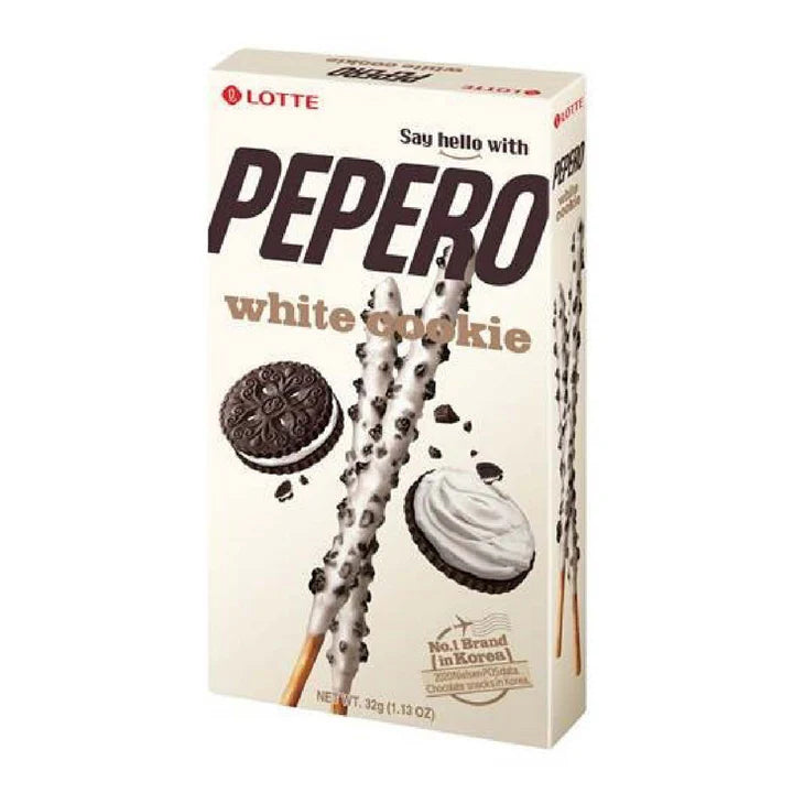 Lotte Pepero White Cookie Biscuit Sticks 32g