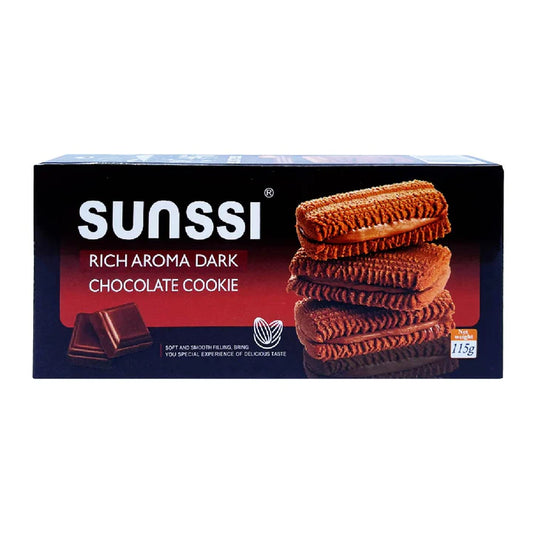 Sunssi Rich Aroma Dark Chocolate Cookie Sandwich 115g