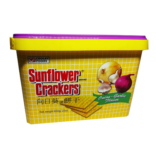 Sunflower Crackers Onion-Garlic 650g ₱219.50₱219.50 Tax included. 1  Add to Wishlist  ShareShare on Facebook  Pin itPin on Pinterest