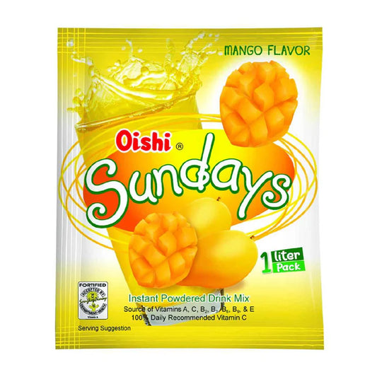 Oishi Sundays Mango Instant Powdered Drink Mix 35g