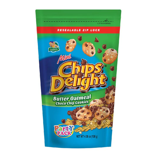 Chips Delight Mini Butter Oatmeal Chocolate Chip Cookies 130g