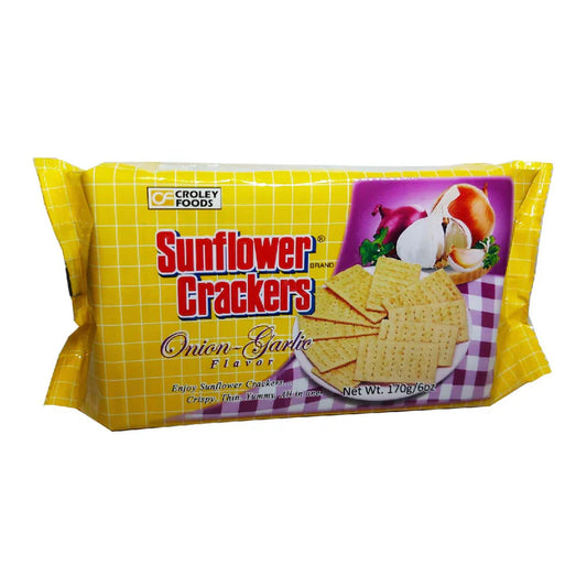 Sunflower Crackers Onion-Garlic 170g