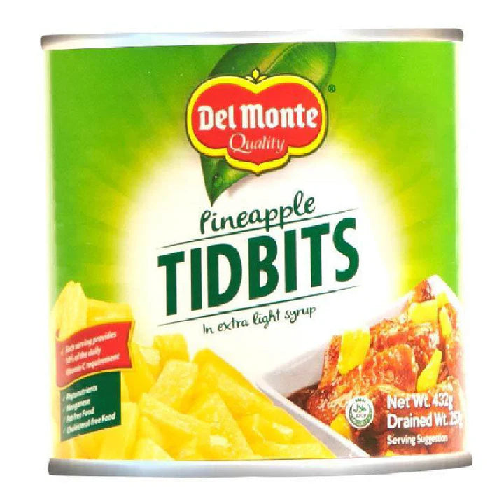 Del Monte Pineapple Tidbits 1.5 432g