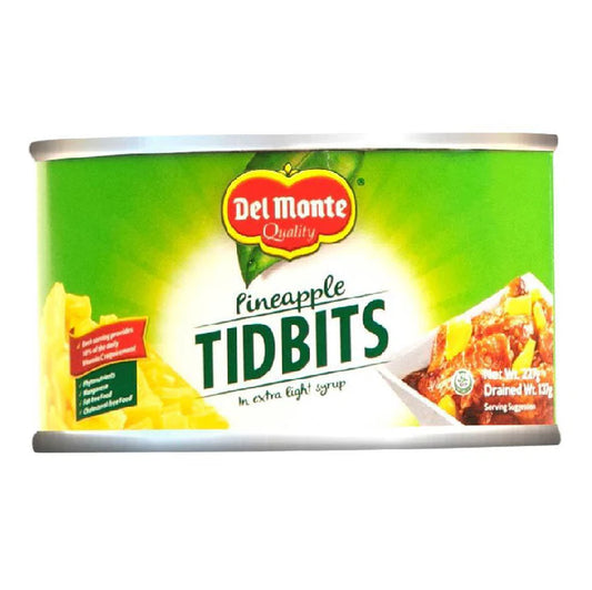 Del Monte Pineapple Tidbits Flat 227g